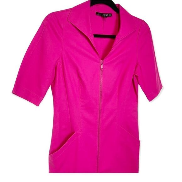 Lafayette 148 Metropolitan Stretch Larissa Dress in Fuscia Size 2 N15 - Picture 13 of 14